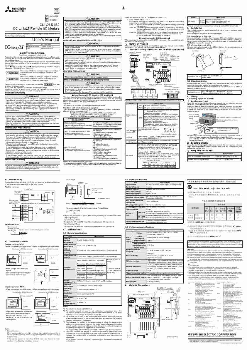 MITSUBISHI ELECTRIC CL1X4-D1S2-page_pdf